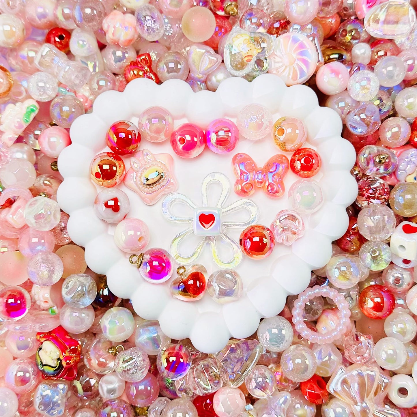 【🎁NEW 🎁】DIY arylic beads:mix of lots of beautiful and high quality beads