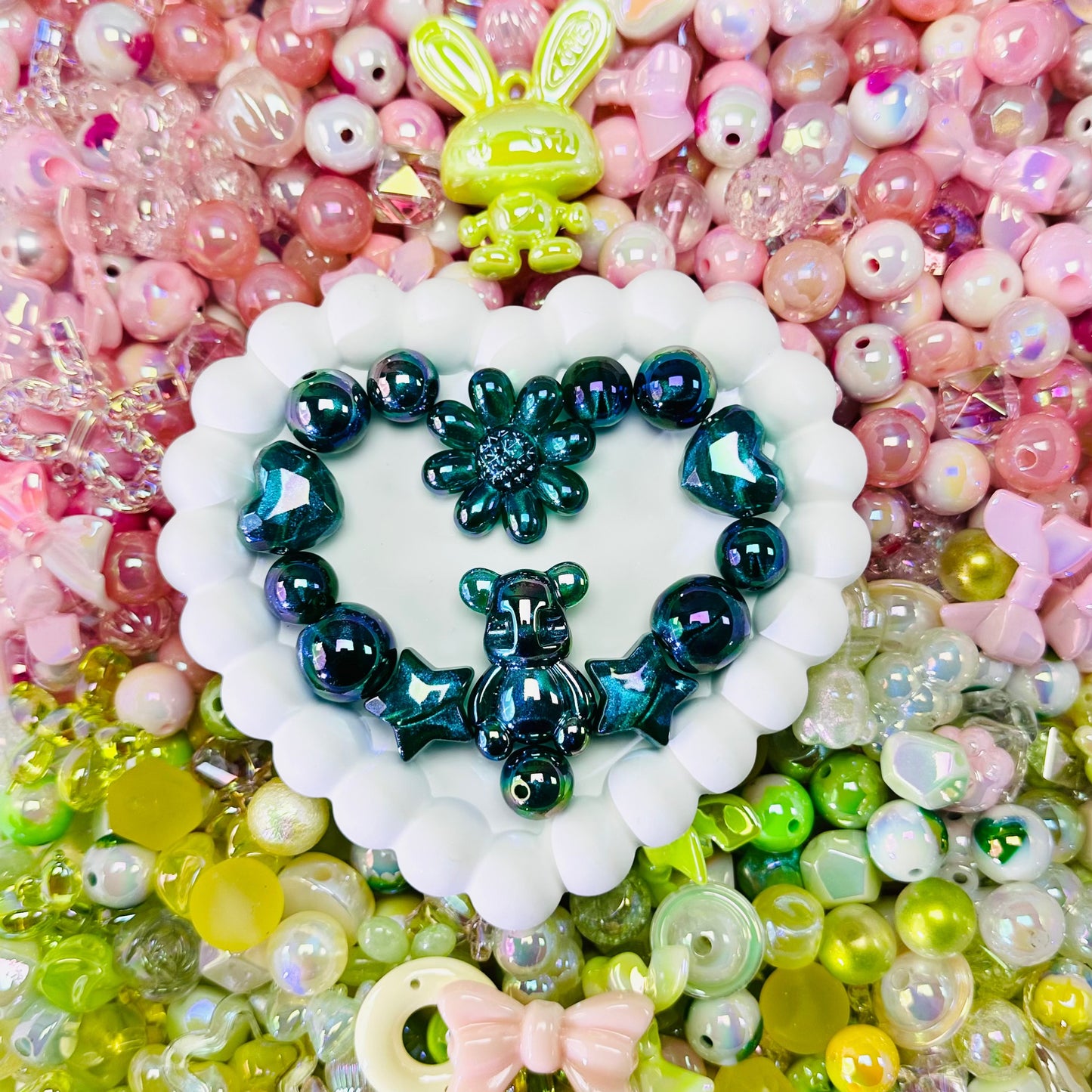 【🎁NEW 🎁】DIY arylic beads:mix of lots of beautiful and high quality beads