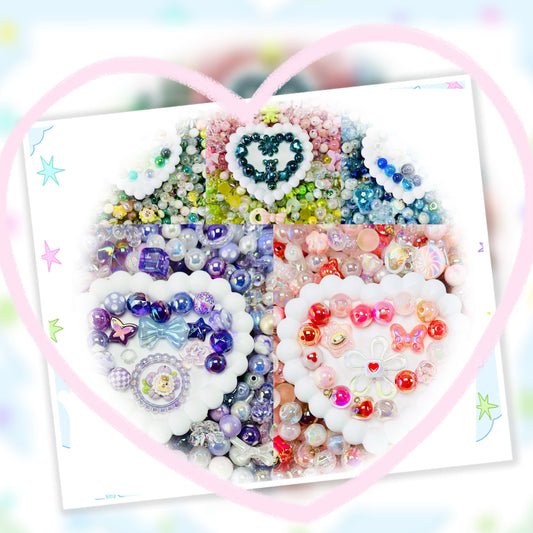 【🎁NEW 🎁】DIY arylic beads:mix of lots of beautiful and high quality beads