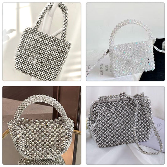 【🎁NEW 🎁】DIY New fashion crystal beaded woven bag