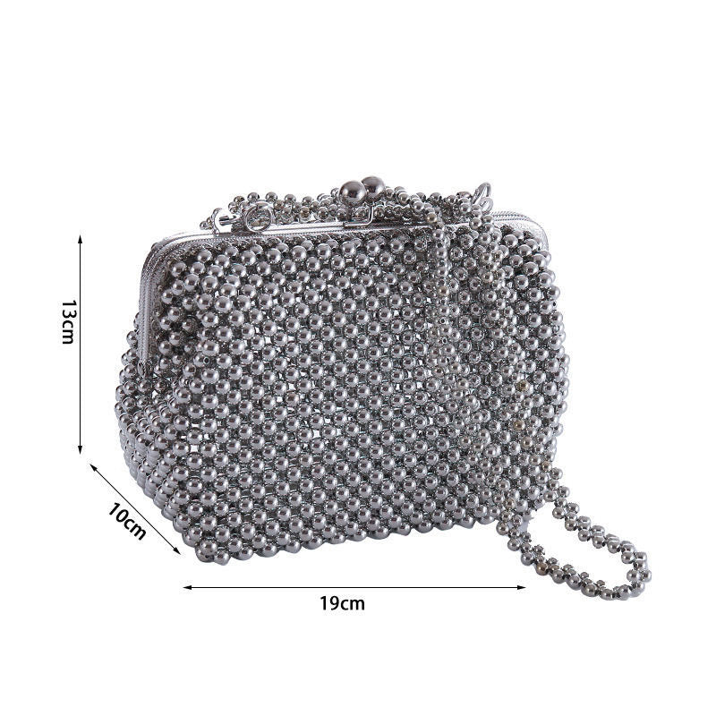 【🎁NEW 🎁】DIY New fashion crystal beaded woven bag