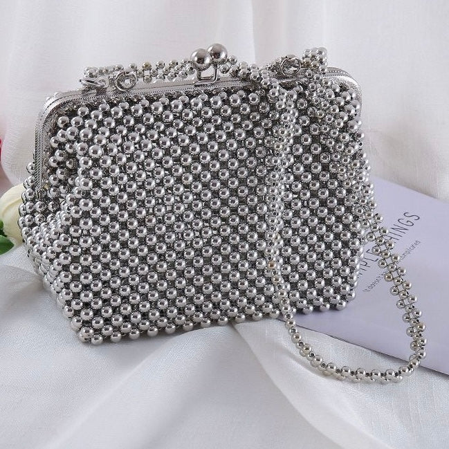 【🎁NEW 🎁】DIY New fashion crystal beaded woven bag