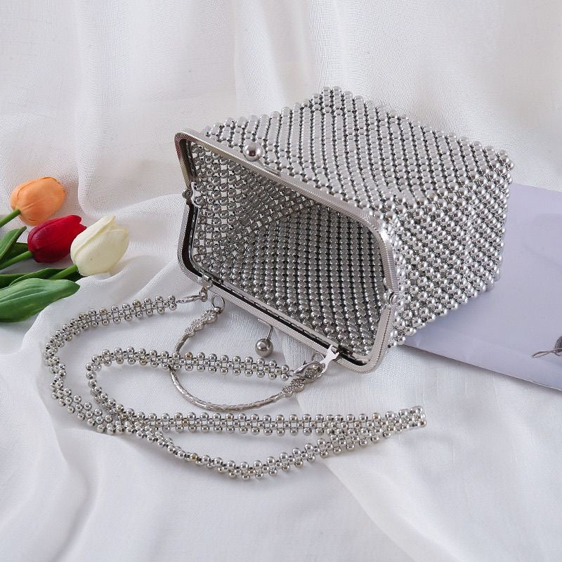 【🎁NEW 🎁】DIY New fashion crystal beaded woven bag