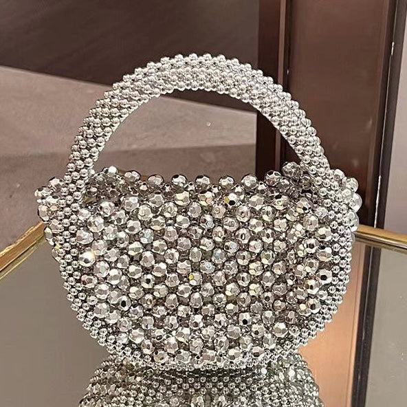 【🎁NEW 🎁】DIY New fashion crystal beaded woven bag