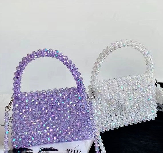 【🎁NEW 🎁】DIY New fashion crystal beaded woven bag